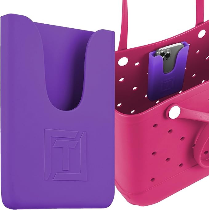 Purple Phone Holder for Bogg Bag - Universal and Made of Silicone | Amazon (US)