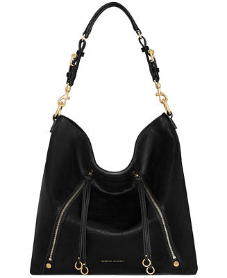 Rebecca Minkoff Rivington Medium Leather Hobo Crossbody Bag - Macy's | Macy's