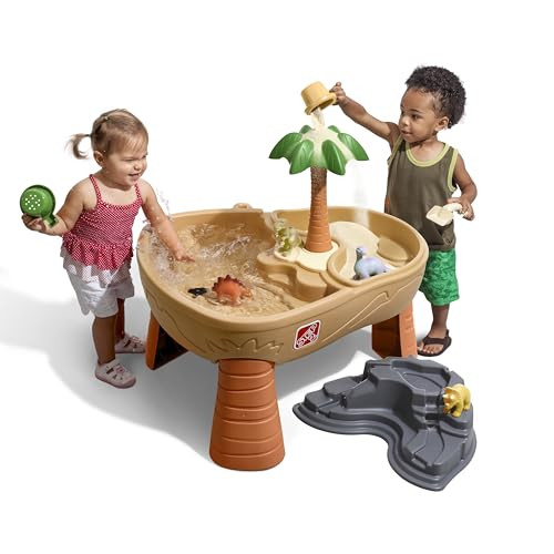 Step2 Dino Dig Sand and WaterTable, Kids Activity Sensory Playset, Summer Outdoor Toys, 7 Piece Water Toy Accessories, For Toddlers 2-5 Years Old | Amazon (US)