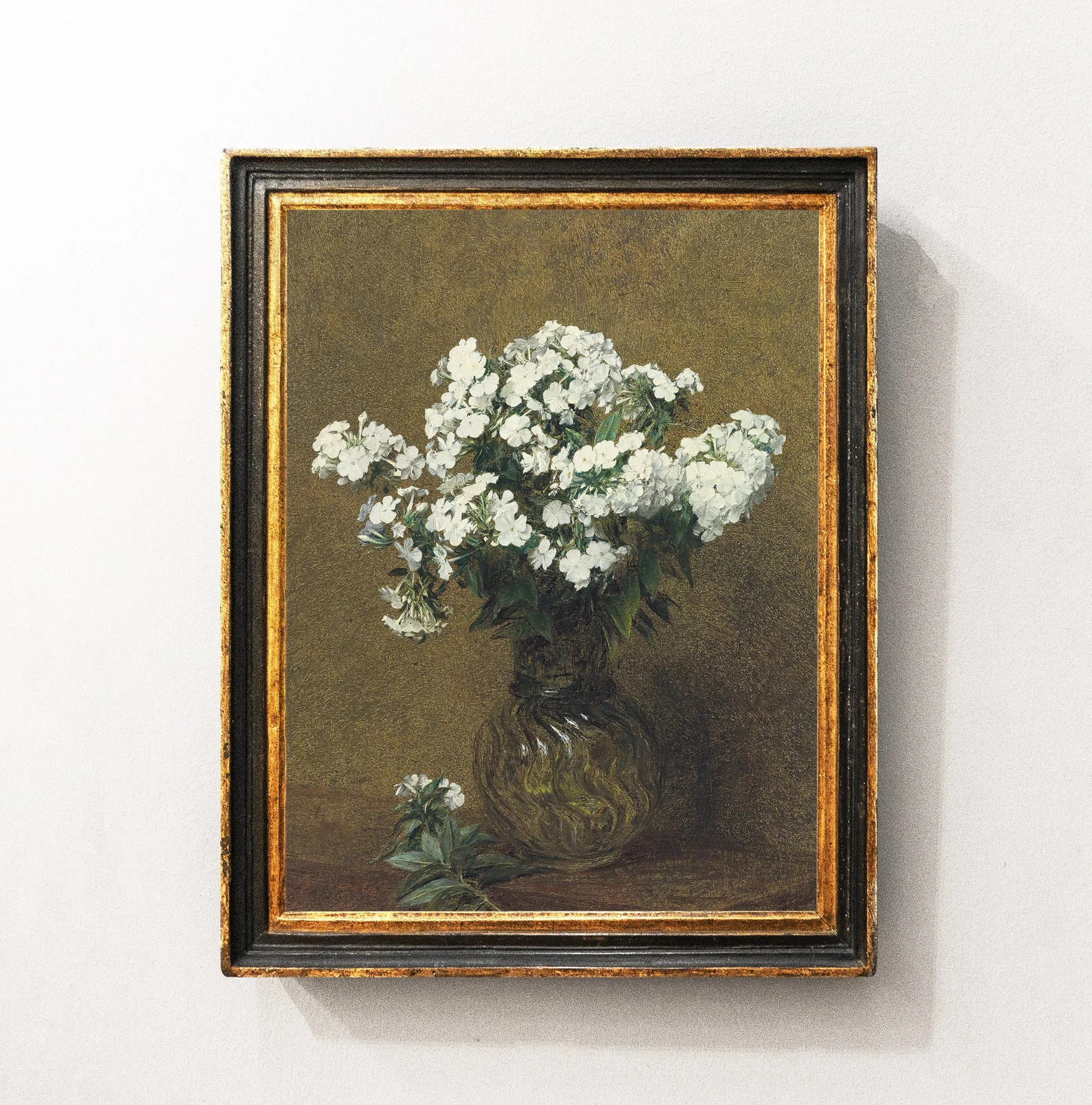 Flowers Painting, White Flowers in Vase, Floral Painting, Still Life, Kitchen Art, Farmhouse Deco... | Etsy (US)