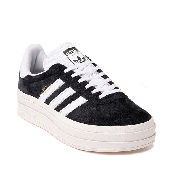 Womens adidas Gazelle Bold Athletic Shoe - Core Black / Cloud White | Journeys