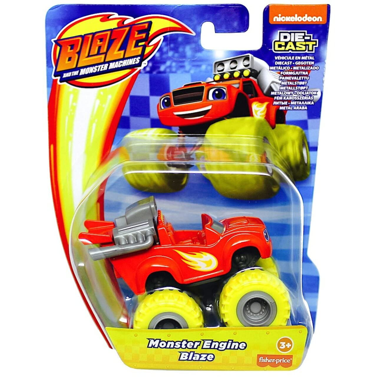 DieCast Nickelodeon Blaze and The Monster Machines Monster Engine Blaze (Red/Yellow) 1:64 Scale | Amazon (US)
