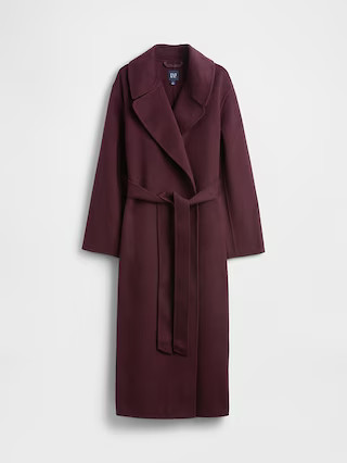 Wool-Blend Wrap Coat | Gap (US)