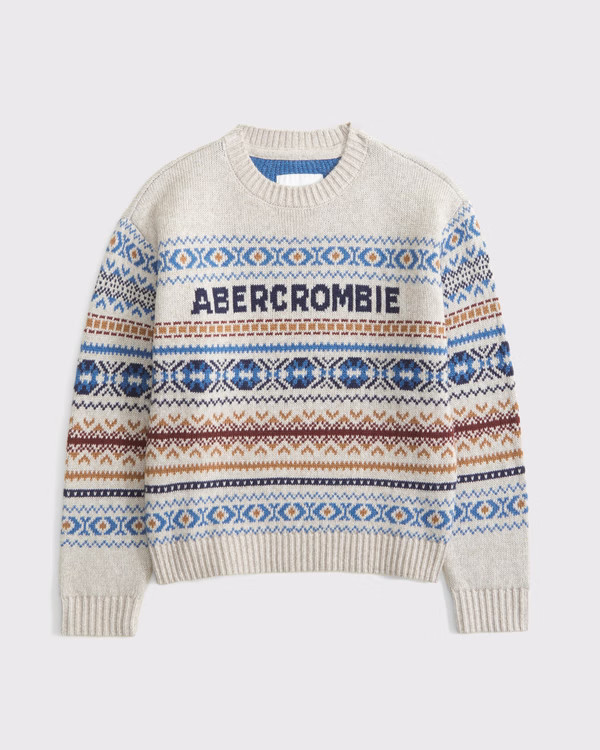logo crew sweater | Abercrombie & Fitch (US)