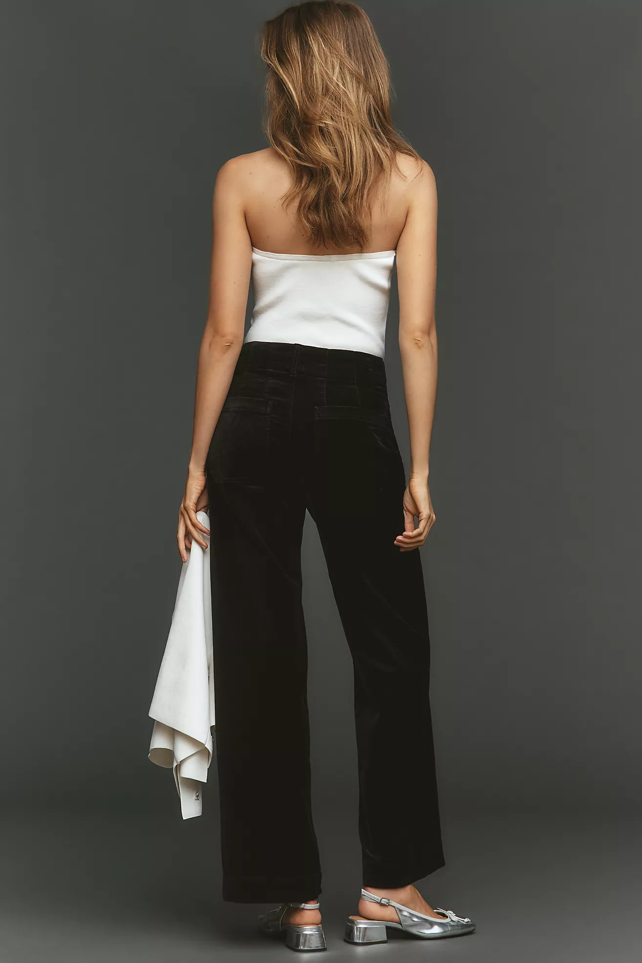 The Colette Full-Length Velvet Pants by Maeve | Anthropologie (US)