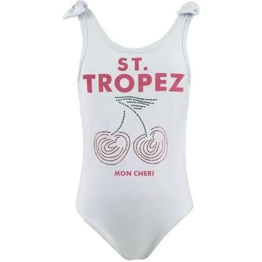 Lola + The Boys | St. Tropez Cherry Kids Swimsuit (Multicolor, Size 12Y) | Maisonette | Maisonette