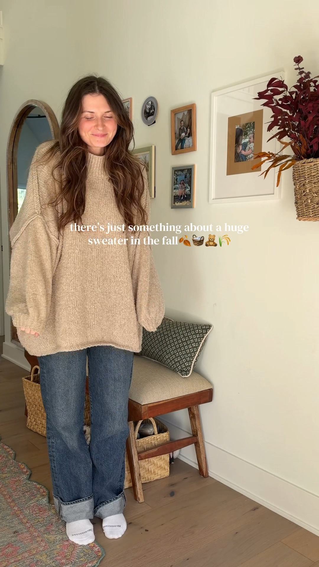 wearing a medium but small would have been fine! Have had this for a few years and it’s still one of my favorites! Sized down in the jeans, an investment but I’ve tried on a ton of jeans and love everything about the fit and color! Also linked a look for less pair I have! 

Fall outfit, oversized sweater

#LTKootd #LTKSeasonal