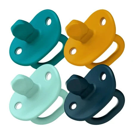 Boon® JEWL™ Orthodontic Silicone Pacifier - Stage 2 - Blue (4pk) | Walmart (US)