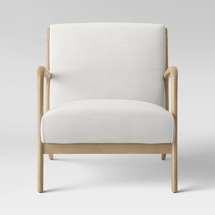 Esters Wood Armchair Cream Boucle - Project 62&#8482; | Target