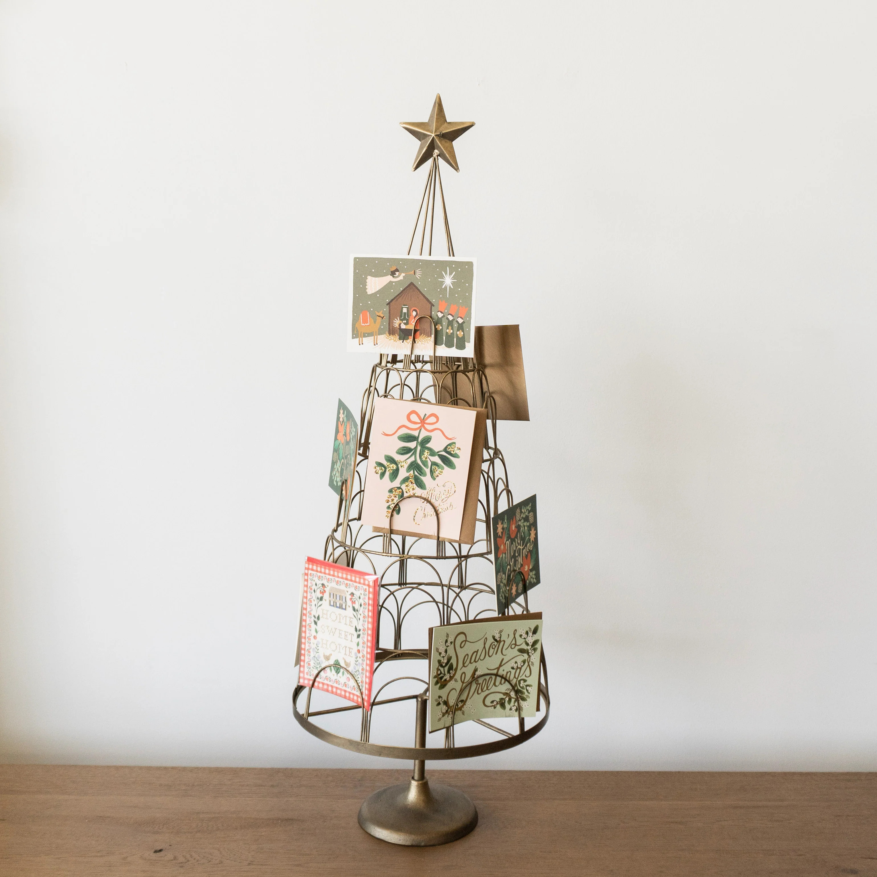 Metal Christmas Tree Card Holder | Eco Chic Home