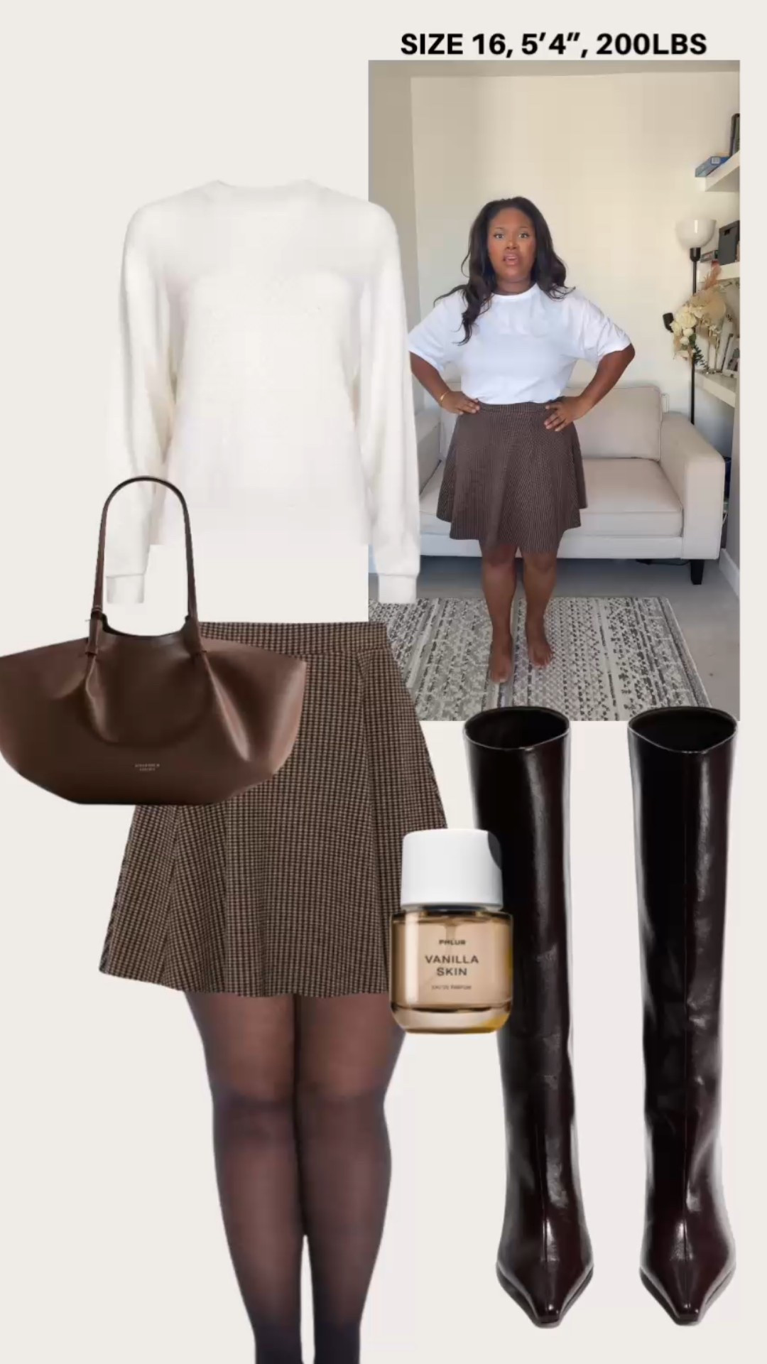 I’m wearing a size 16 in both Tshirt and skirt 

Mini skirt, knee high boots, oversized white shirt

midsize, size 16, uk, London 

#LTKmidsize #LTKuk #LTKautumn