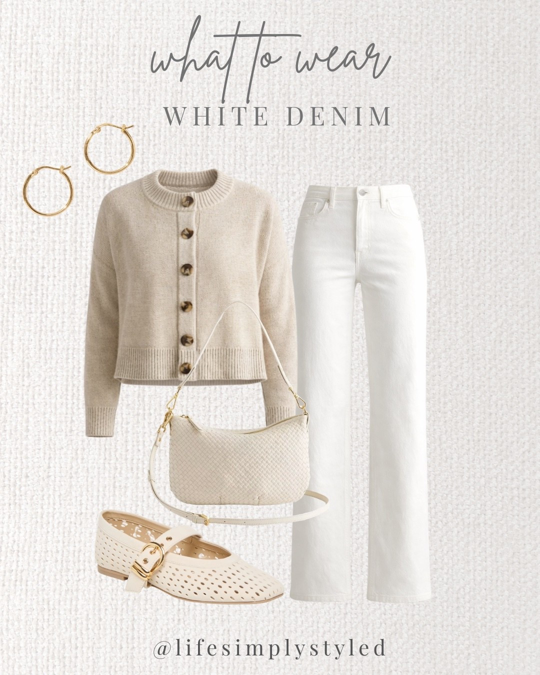 White denim outfit inspo  

#LTKOver40 #LTKootd #LTKgrwm