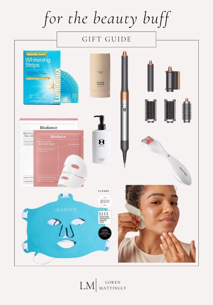 pulled together my favorite gifts for the beauty lover — the products and tools I use over and over again. 💄✨ From whitening strips and clean deodorant to my go-to masks, skincare devices, and the Airwrap… these are the little luxuries that make getting ready feel fun again.

If you’re shopping for someone who loves beauty, self-care, or a good glow-up moment, this guide has so many guaranteed hits.

Tap to shop + save this for later — more simple, thoughtful gift ideas coming your way 🤍

#BeautyGiftGuide #HolidayGiftGuide #BeautyTools #SelfCareGifts #BeautyFavorites #GiftIdeas2025 #LTKFinds

#LTKHoliday #LTKGiftGuide
