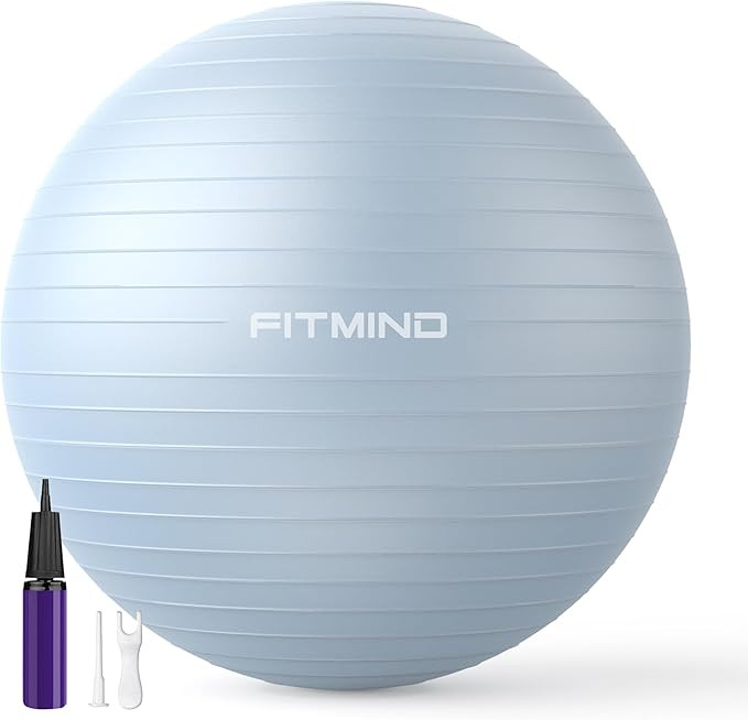 FITMIND_ Extra Thick Exercise Ball Yoga Ball 22in/26in/30in for Workout Pregnancy Stability,Anti-... | Amazon (US)