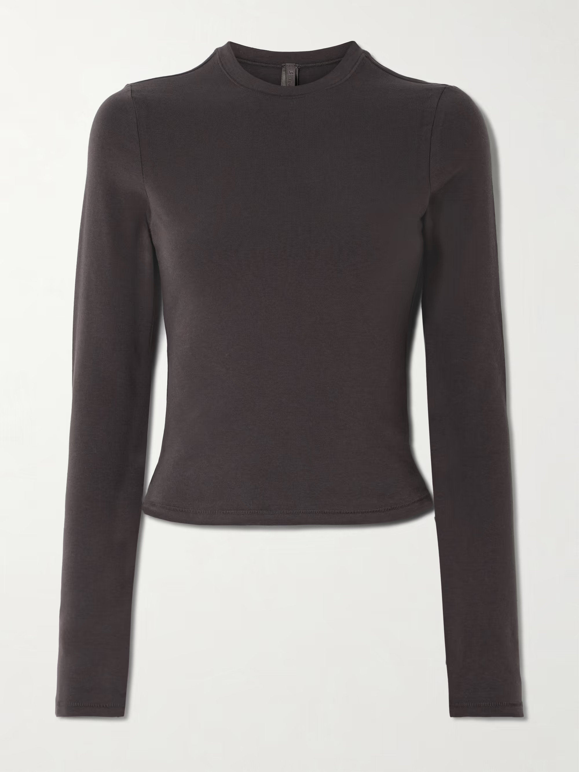 Stretch-cotton jersey T-shirt - Iron | NET-A-PORTER (US)