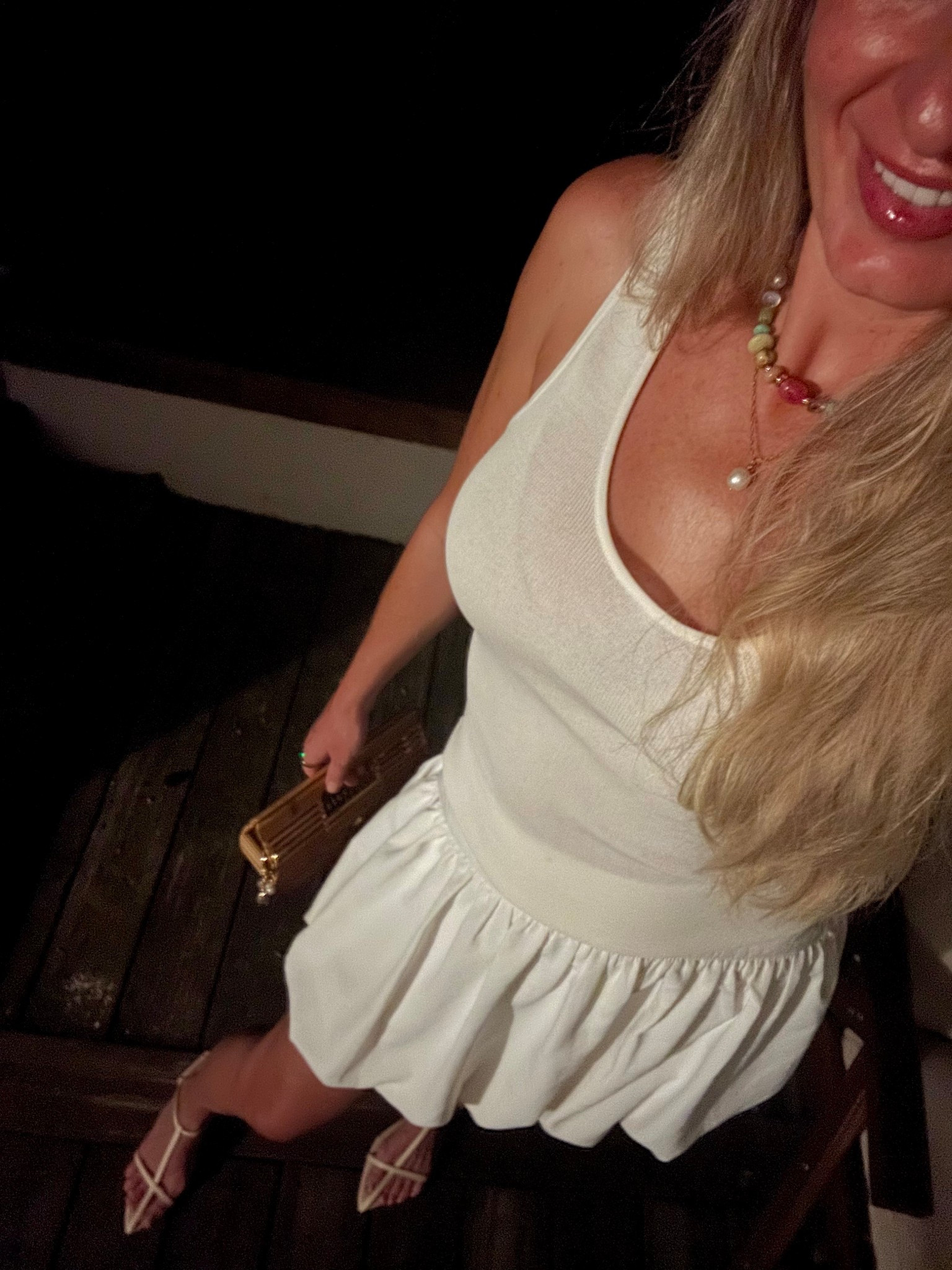 Finally reached a level of tan to wear all white 🤍🤍 
Love these pointed toe sandals that are flats but give off elegant heels vibe, and are comfortable! 

Wearing:
• bubble skirt size S
• knit tank size S - hurry, it’s on sale for only $15

	•	#SummerWhites
	•	#ChicOnABudget
	•	#BubbleSkirt
	•	#PointedToeFlats
	•	#NeutralOutfit
	•	#ElevatedBasics
	•	#EffortlessStyle
	•	#ResortStyle
	•	#ClassicSummerLook
	•	#UnderstatedStyle
        •.     #AllWhiteOutfit #under100 #under40

#LTKSeasonal #LTKStyleTip #LTKShoeCrush