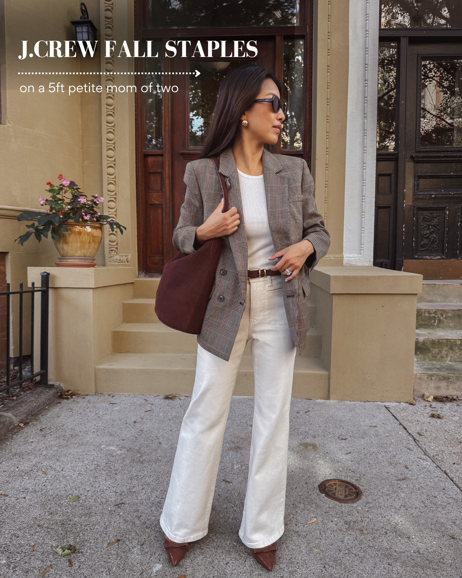 J.Crew is having a flash sale on most jeans!

• Outfit 1: high rise flare jeans 24 petite, suede belt xs , plaid wool blazer 0 petite (stick TTS, I only sized up for a more menswear boxy fit),

• Outfit 2: Trouser jeans 23 petite ( I size down) and wear with high heels. Alexandra linen blazer size 0 Petite, slim fit with shorter sleeves so you could do regular if you dont have short arms.

Outfit 3:
• J.Crew cropped barn jacket xxs, slim wide jeans 24 petite (waist a little roomy)

• Outfit 4: high rise flare jean 24 petite (size 24p has a 28” inseam), bubble hem wool blend cardigan xxs, old J. Crew leopard heels

• Outfit 5: J.Crew slim-wide corduroy pants 24 regular (I get regular for a full length on me while petite would be a cropped look), brushed cashmere short-sleeve cardigan xxs super soft and cozy

• Outfit 6: J.Crew cropped barn jacket xxs, slim wide jeans 24 petite (waist fits me a little roomy), perfect cashmere crewneck sweater xxs (slim fit)

@jcrew #injcrew #ad

Petite fall style, dark denim jeans, easy autumn outfits, casual mom style, white flare jeans  

 

#LTKPetite #LTKSaleAlert #LTKStyleTip