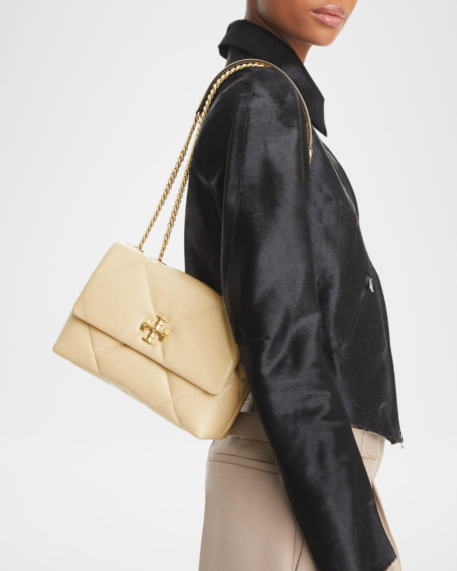 Kira Small Diamond Quilted Convertible Shoulder Bag | Neiman Marcus