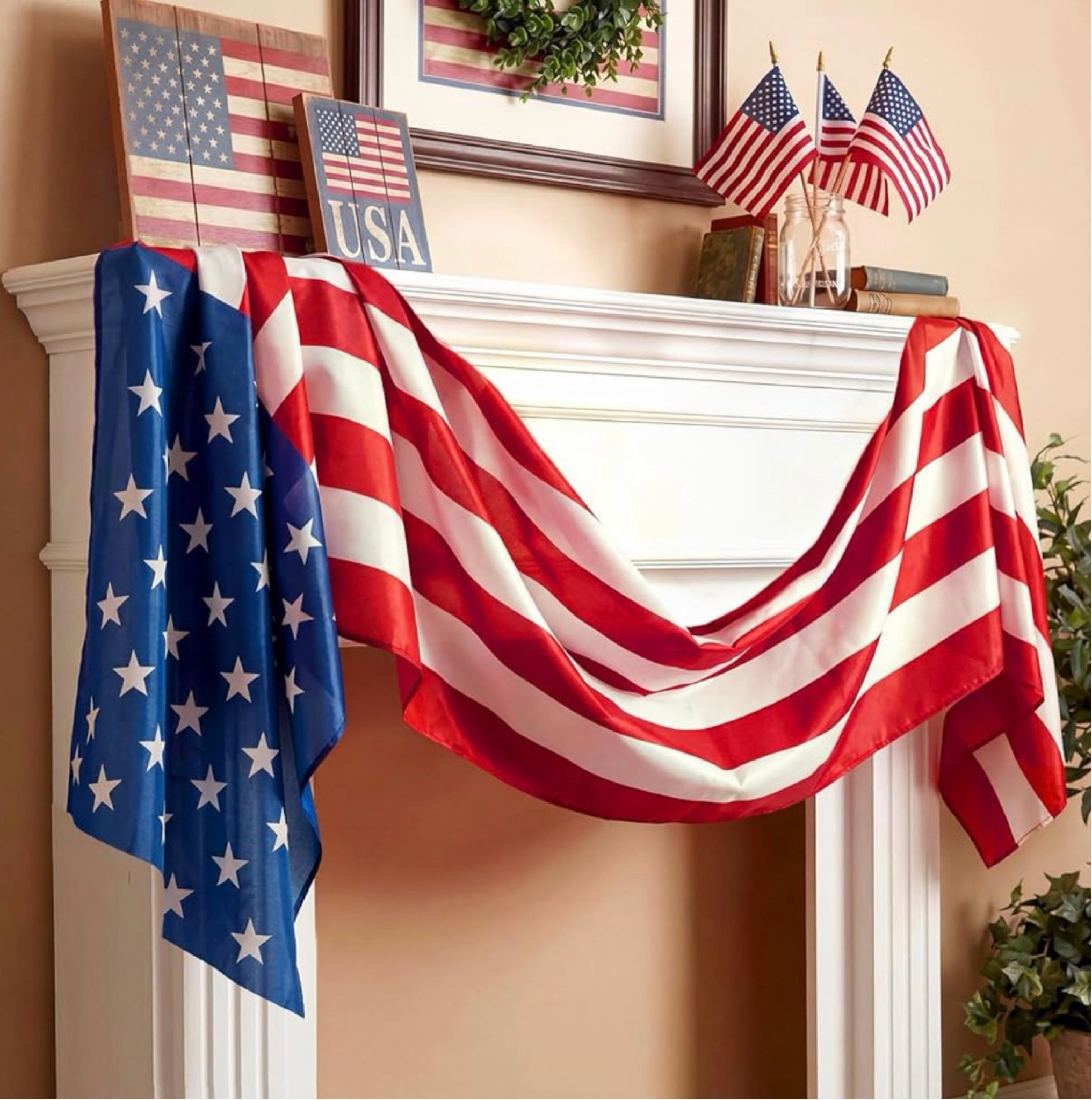 Vintage American Flag Mantel Scarf 🇺🇸 Patriotic Fireplace Decor for Summer Entertaining


Such a classic Americana touch 🇺🇸❤️ This vintage-inspired American flag mantel scarf is the easiest way to style your fireplace for summer holidays. I love the slightly faded, relaxed look—it gives that timeless, collected feel while still being festive for Memorial Day, Fourth of July, and beyond ✨

Drape it across your mantel, console, or even a dining table for an effortless statement piece. It pairs perfectly with mini flags, ginger jars, or fresh florals for that elevated but easy patriotic setup 🌿

Lightweight, easy to style, and reusable year after year—this is one of those pieces that instantly pulls your whole space together without feeling overdone.

patriotic mantel decor, American flag decor, 4th of July decorations, Memorial Day decor, Americana home decor, fireplace styling ideas, patriotic garland alternative, summer home decor, preppy home styling, vintage inspired decor, Amazon home finds, July 4th home decor

#LTKSeasonal #LTKHome #LTKmomlife
