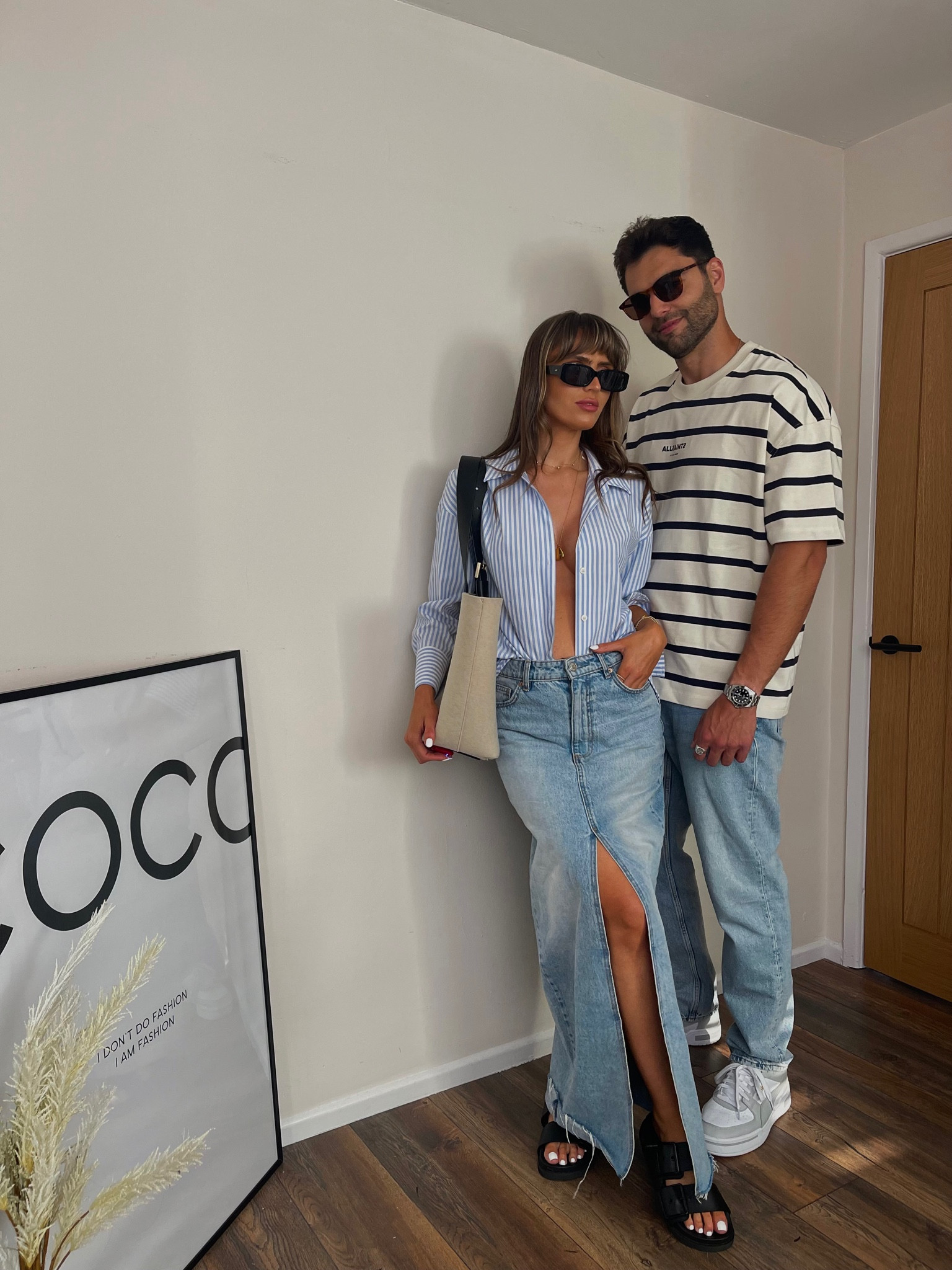 Summer outfit inspo, denim skirt, maxi skirt, midi skirt, stripe shirt, double buckle sandals, black slides, cream bag, office bag, stripe t-shirt, Levi jeans, mean jeans, menswear, men’s fashion, city break outfits, pull and bear, puma trainers, allsaints, messy weekend sunglasses 

#LTKSeasonal #LTKfit #LTKeurope