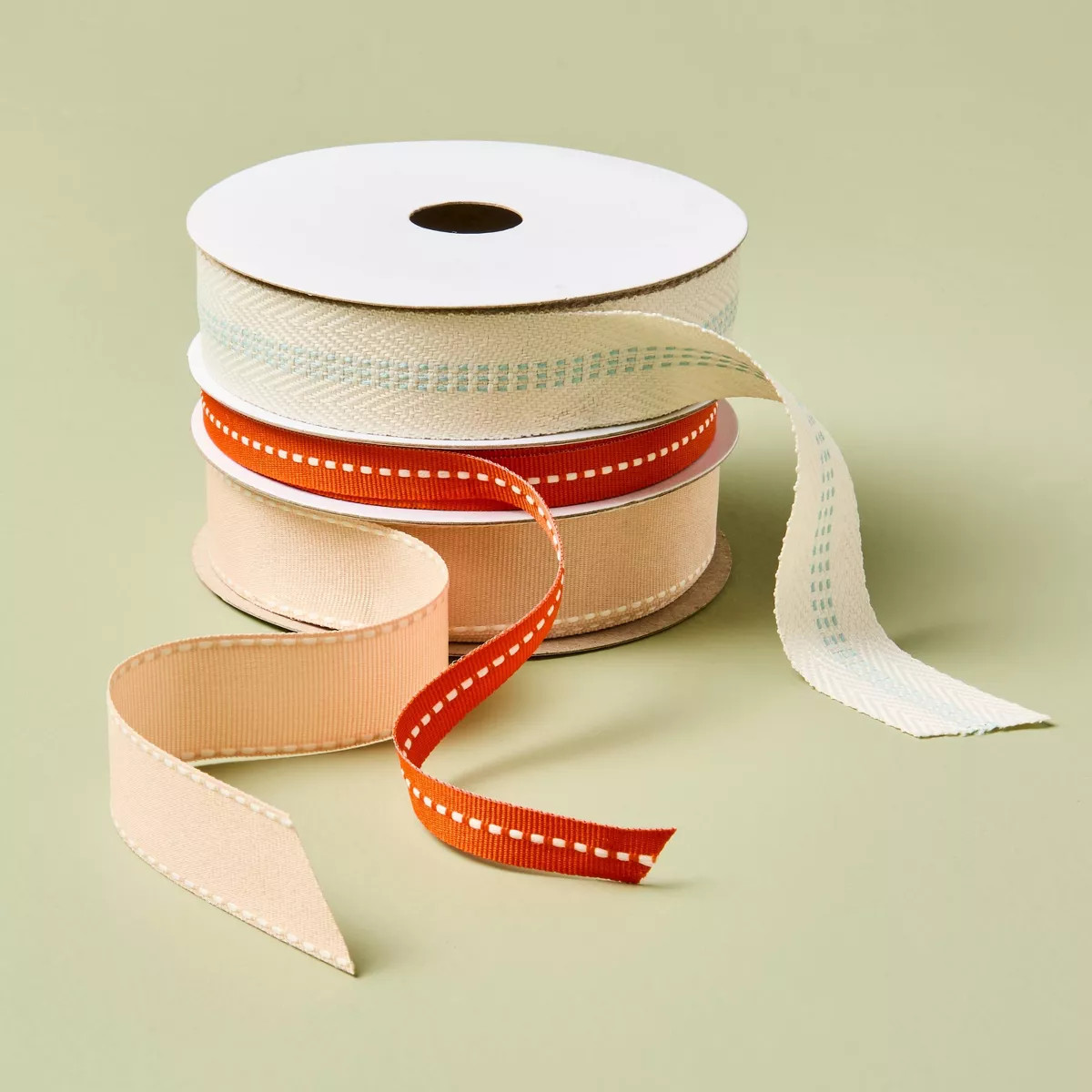 3ct All Occasions Gift Ribbon Orange/Blue/Coral 45ft - Hearth & Hand™ with Magnolia | Target