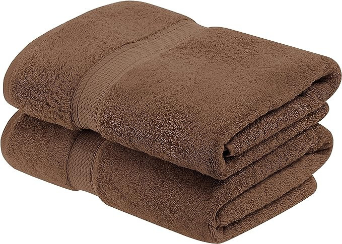 SUPERIOR 900 Madison TS Set, Bath Towel 2-Pack, Chocolate, 2 Count | Amazon (US)