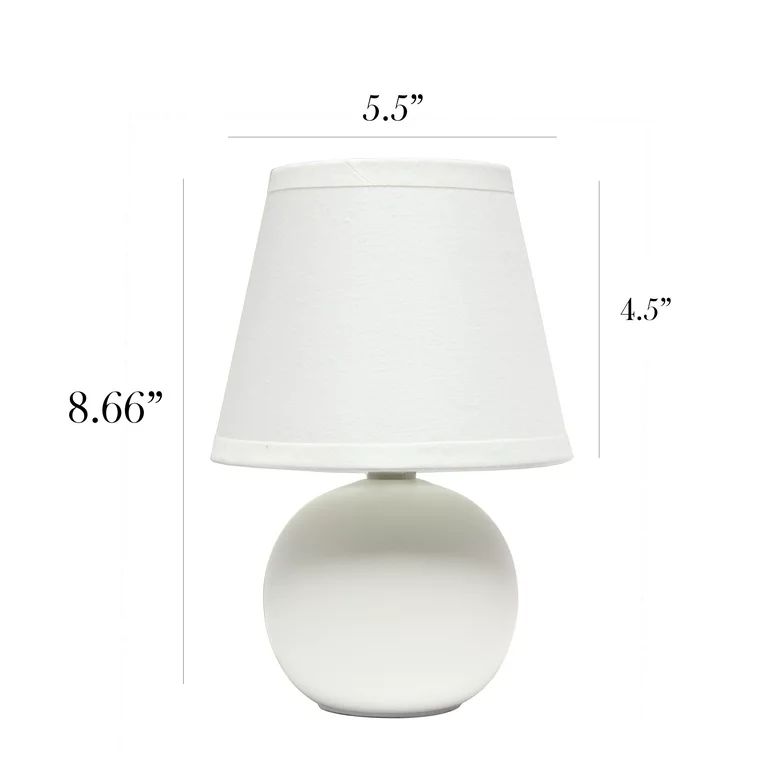 Simple Designs Ceramic  Globe Table Lamp | Walmart (US)