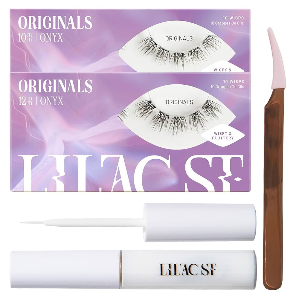 Lilac St - Originals Starter Kit - Includes Natural Faux Eyelash Clusters (10mm & 12mm), Clear La... | Amazon (US)