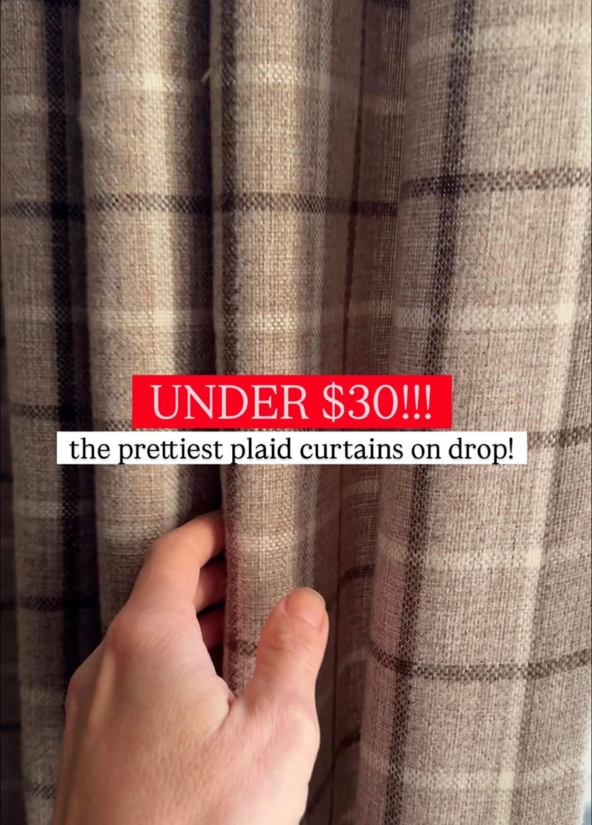 the prettiest plaid curtains on drop 

amazon home, amazon finds, walmart finds, walmart home, affordable home, amber interiors, studio mcgee, home roundup 

#LTKHome