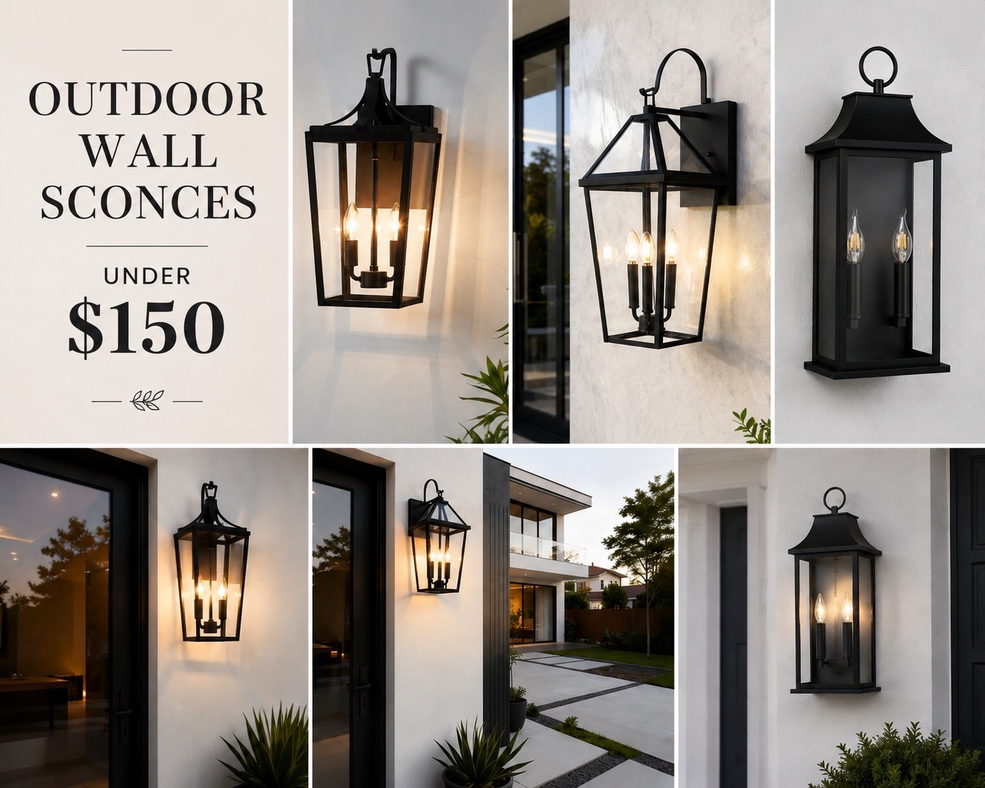 Outdoor wall sconces that are reasonably priced. I don’t own these but I checked and all have great reviews with photos! All under $150 but I think the most expensive one is around $110. Giving that European cottage charm vibe on a budget!

#LTKHome