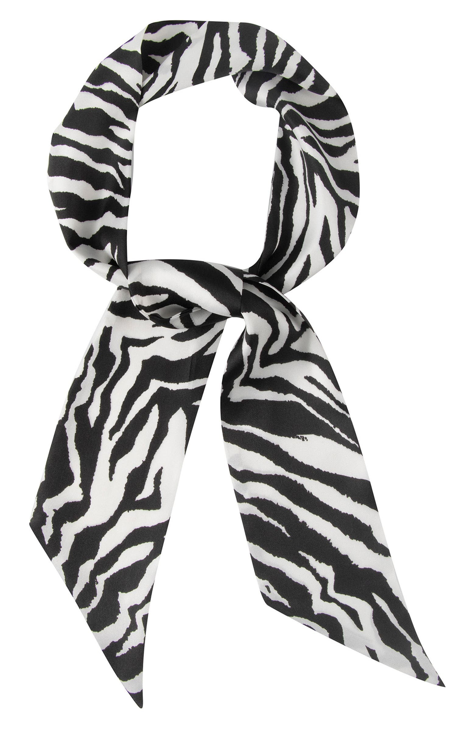 Zebra Print Skinny Silk Scarf | Nordstrom | Nordstrom