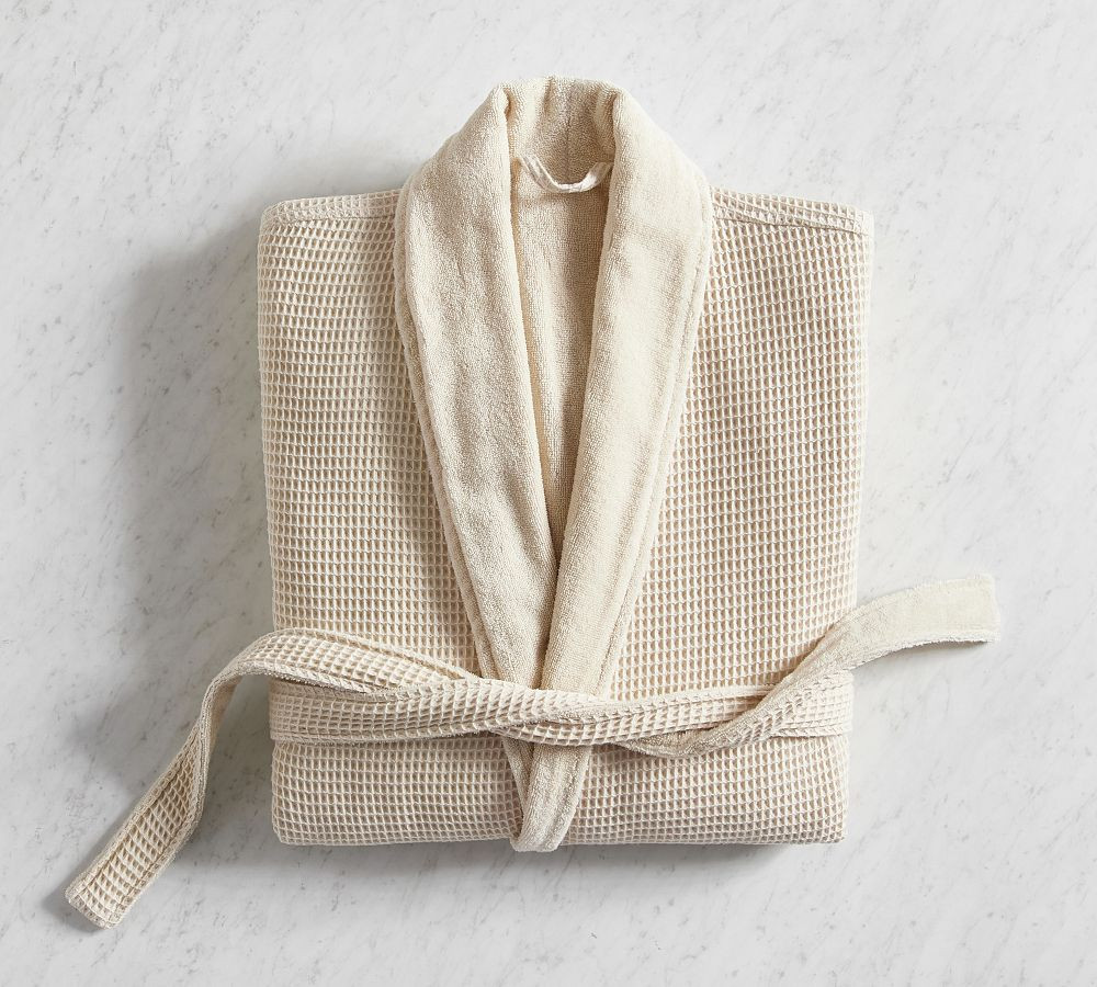 Waffle Weave Resort Robe | Pottery Barn (US)