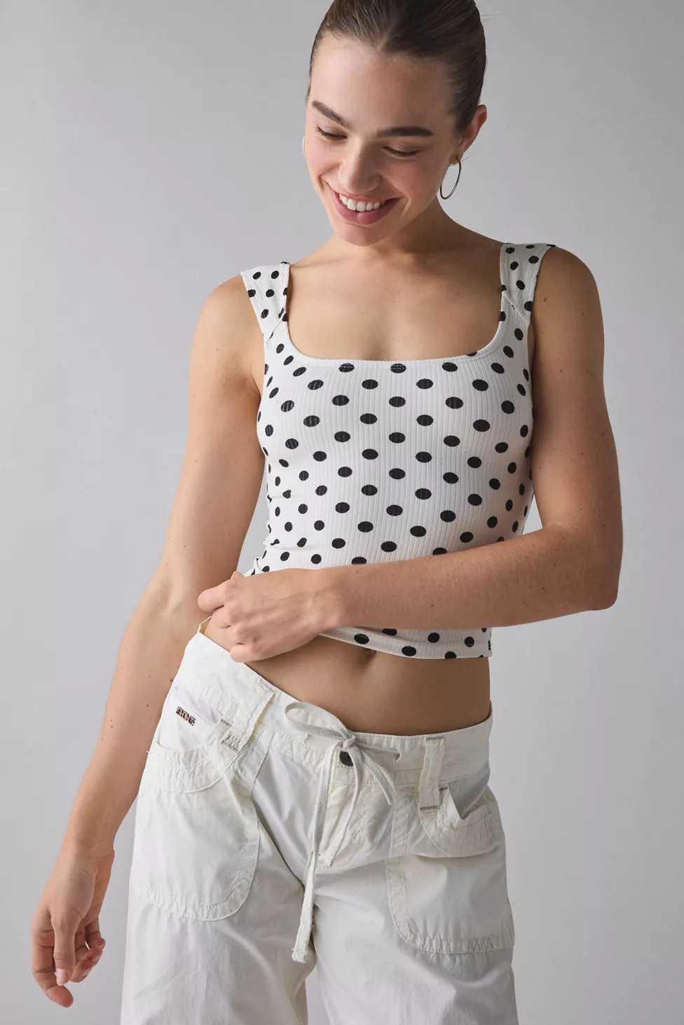 BDG Ribbed Square Neck Tank Top | Urban Outfitters (US and RoW)