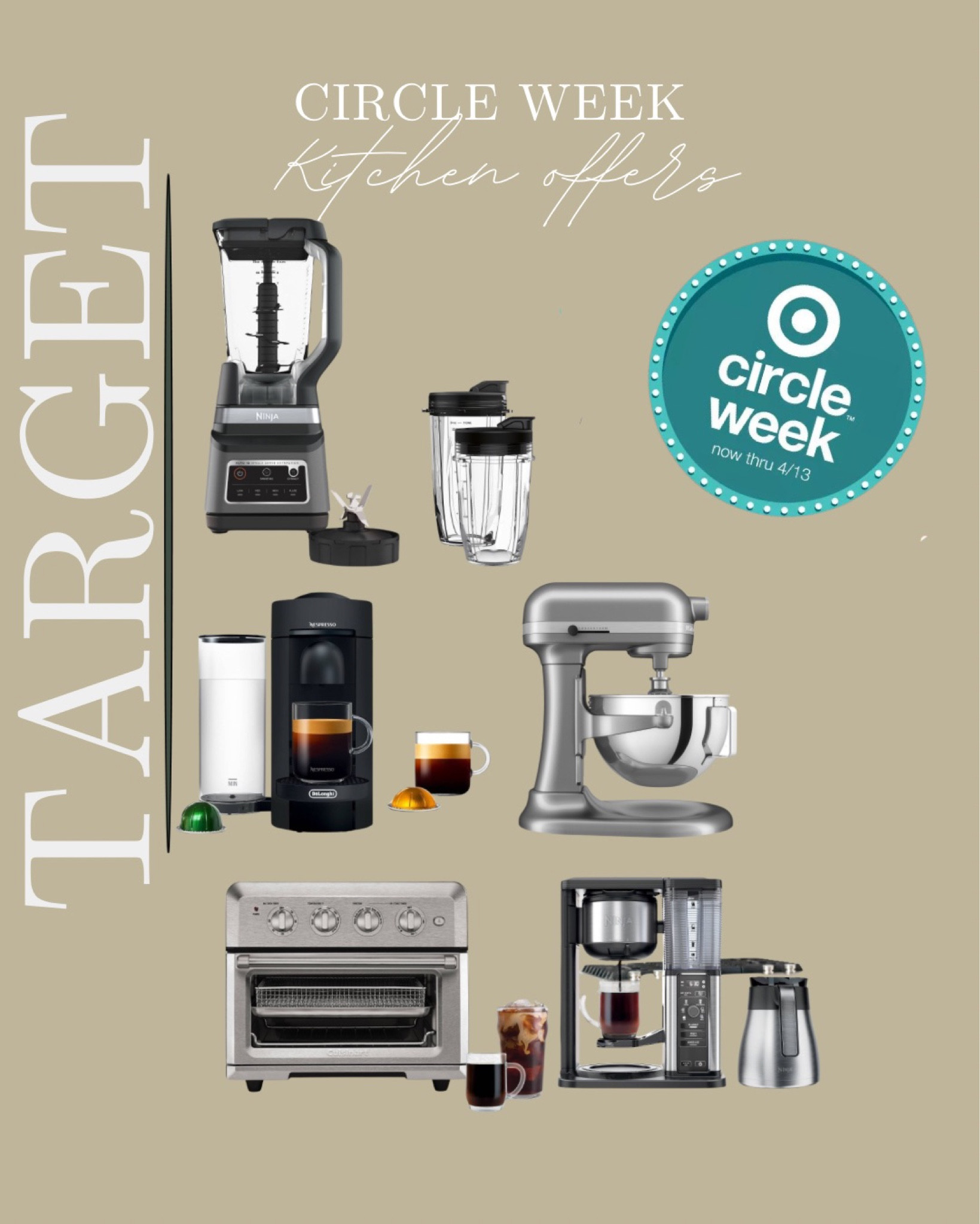 Target circle week offers on kitchen appliances 

#LTKxTarget #LTKhome #LTKsalealert