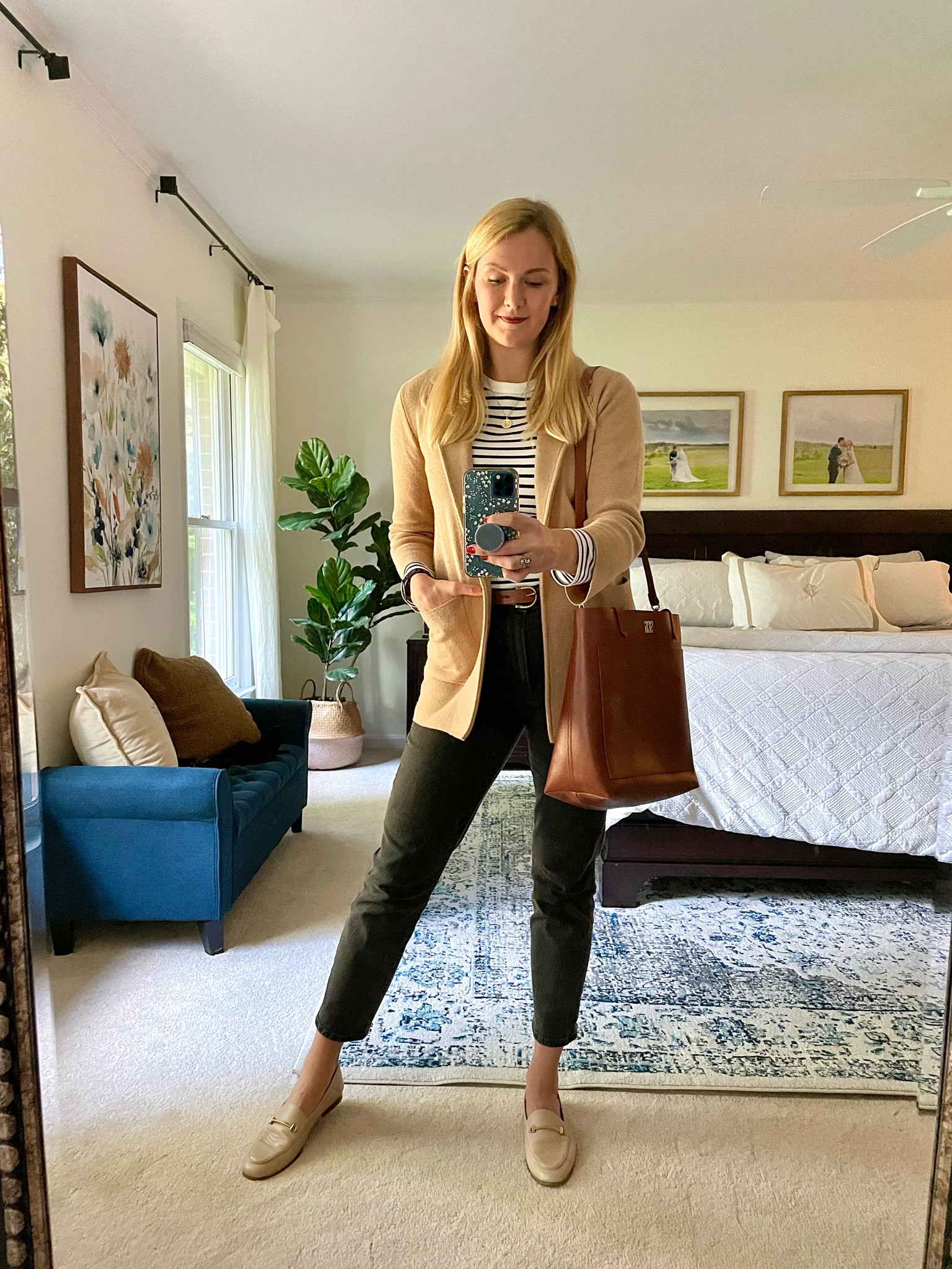 Casual work outfit idea for fall

Striped long sleeve tee, straight leg jeans, sweater blazer, loafers & tote bag

Wearing my normal size in everything.

Fall style layers. What to wear this fall.

#LTKsalealert #LTKSeasonal #LTKunder100