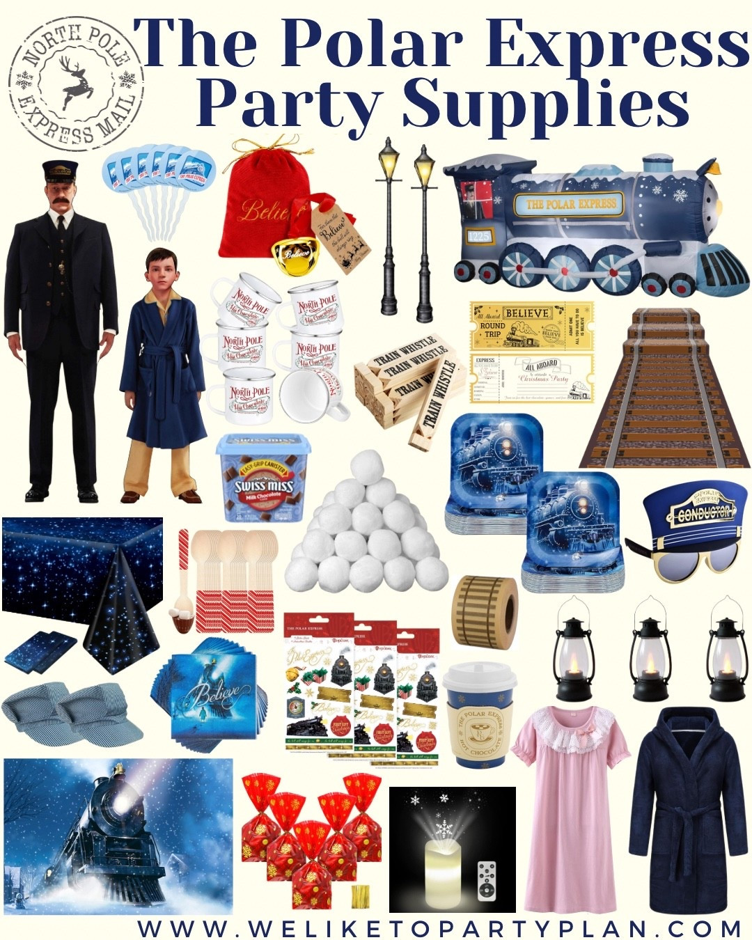 The Polar Express Party Supplies

Polar Express | Amazon | Shop Now

#christmastheme #birthdaytheme #wintertheme 

#LTKKids #LTKParties #LTKSeasonal