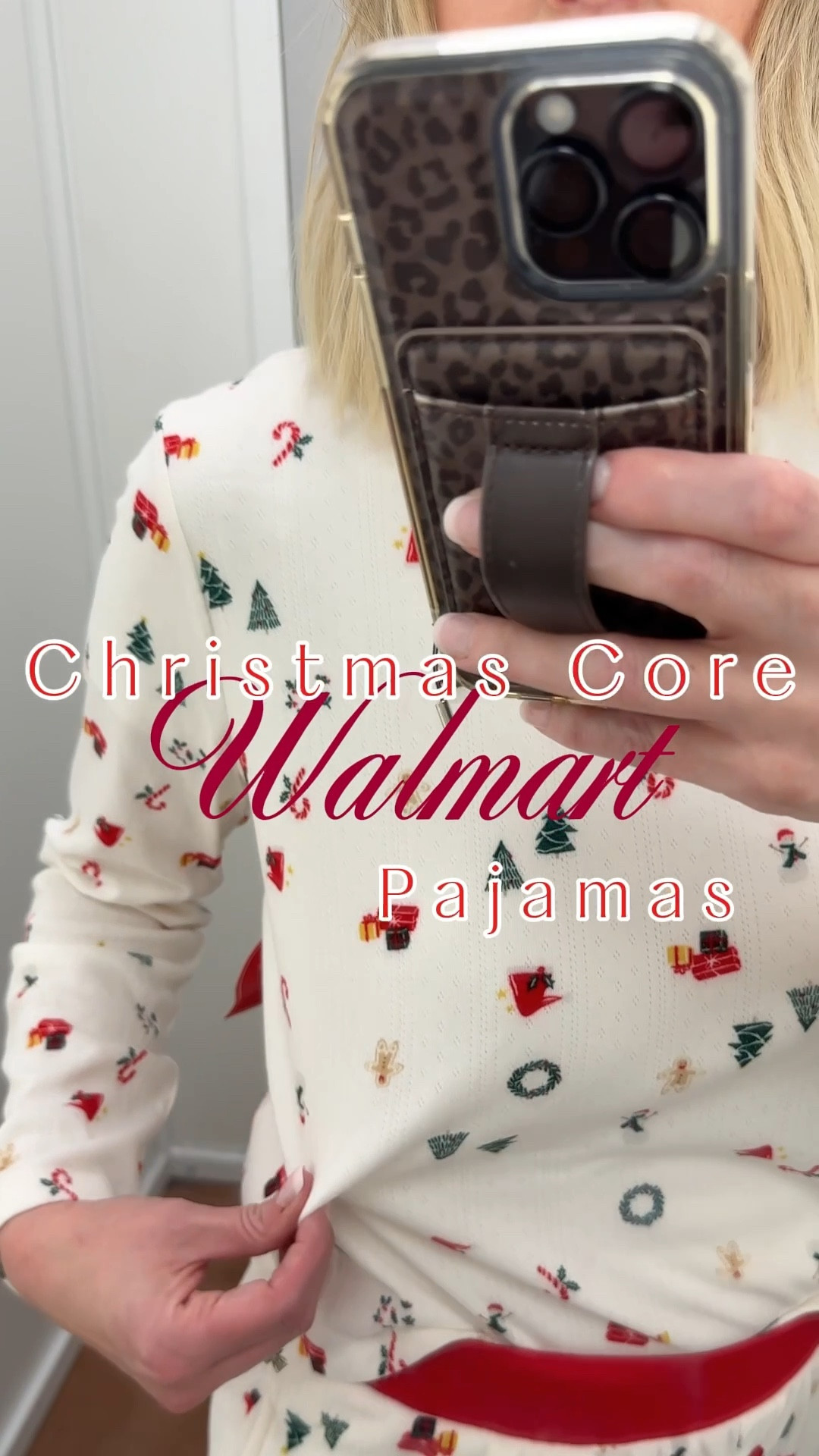 Christmas Core Walmart Pajamas! These scream classic Christmas & they are so soft & comfy. 
I know not everyone loves a collar in their pjs & if you’re one of them, this is the perfect option! I sized up to a medium in these. 135 lbs 5’7 


Christmas pjs | Holiday pajamas | cozy cottage Christmas | classic Christmas 

#LTKFindsUnder50 #LTKHoliday #LTKSeasonal