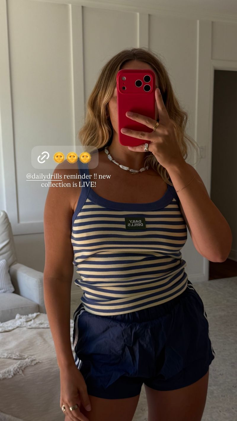 Daily Drills Navy + Lemonade Stripe Top 

 #LTKdayinmylife #LTKgrwm #LTKootd