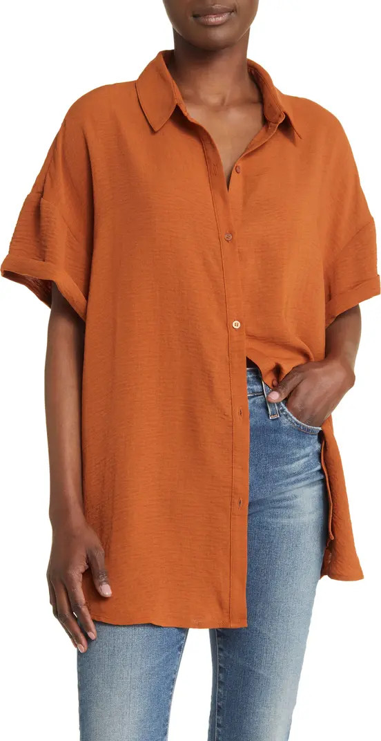Oversize Short Sleeve Tunic | Nordstrom