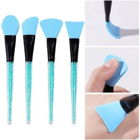4pcs Brushes Cosmetic Brushes Mud Mask DIY Whipping Cream Foundation Brush Skin Care Beauty Tool Gif | Walmart (US)