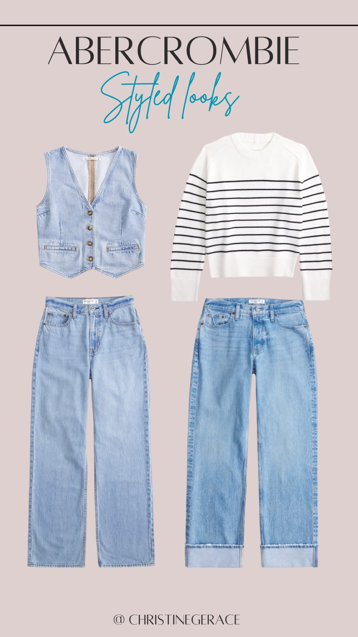 Abercrombie sale last day for 25% off denim ! 15 % off everything else & stackable code Denimaf for an extra 15% off ! Shop these styled looks below 👇 

#LTKStyleTip #LTKxAF