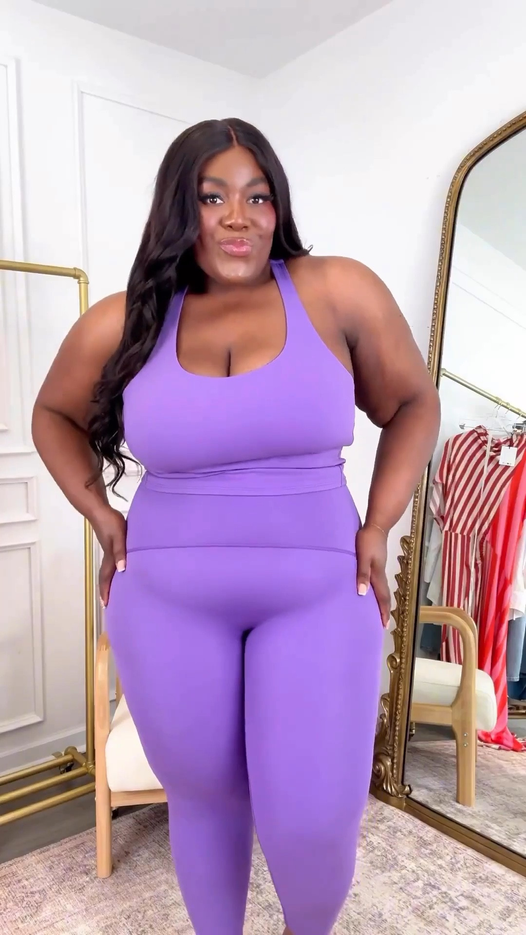 I can’t get over this pretty purple color. Current fave plus size friendly gym outfit!

Wearing Spanx - code THAMARRXSPANX for 15% off and free shipping for new customers 

Tank & Leggings 1X
Air Essentials 2X

#LTKPlusSize #LTKFindsUnder100 #LTKActive