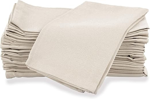 AMOUR INFINI Cotton Napkins | 12 Pack | 18 x 18 Inch | 100% Ring Spun Premium Cotton | Perfect fo... | Amazon (US)