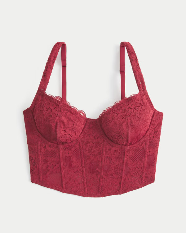 Women's Gilly Hicks Lace Bustier | Women's Bralettes & Sports Bras | HollisterCo.com | Hollister (UK)