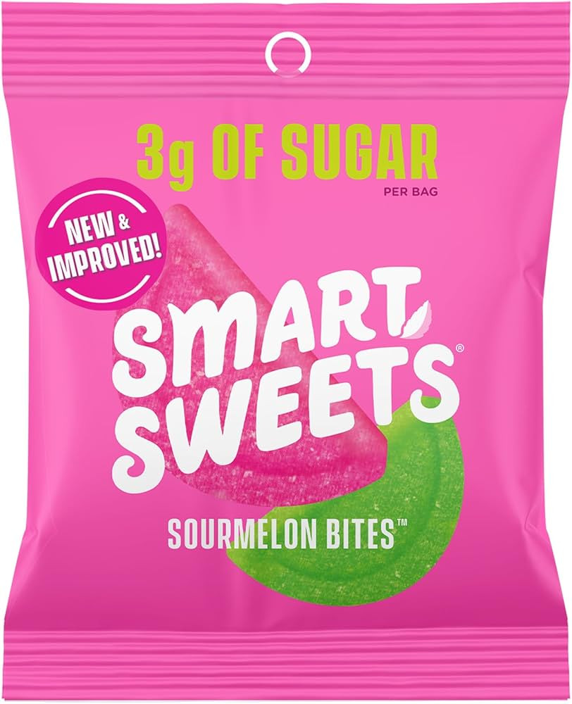 SmartSweets Sourmelon bites, Low Sugar Gummy Candy (3g), Low Calorie (130), Gluten-Free -1.8oz (P... | Amazon (US)