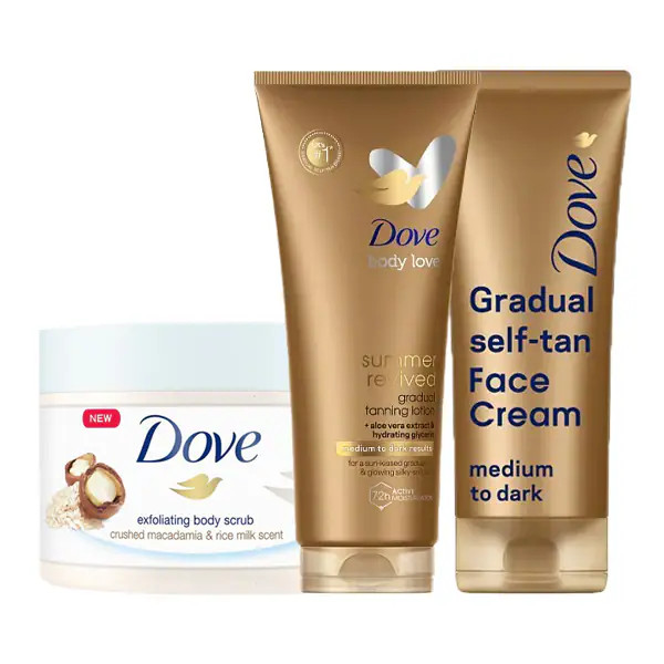 Dove Summer Glow Bundle - Dark | Superdrug