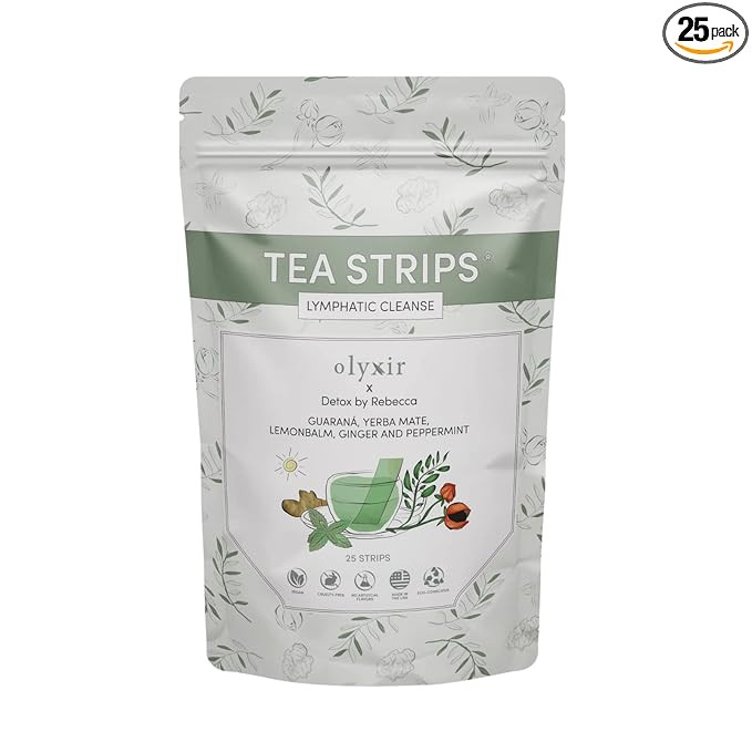 Olyxir x Detox By Rebecca Tea Strips - Guarana, Yerba Mate, Lemonbalm, Ginger & Peppermint Flavor... | Amazon (US)