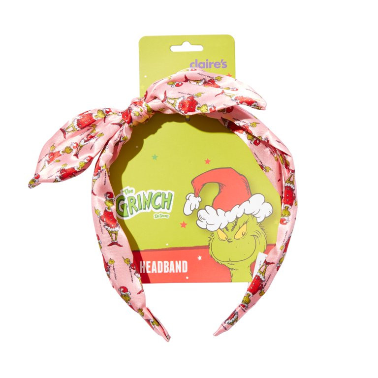 Claire's The Grinch by Dr. Seuss Tween Girls Holiday Knotted Fashion Headband | Walmart (US)