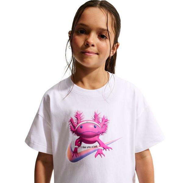 Kids' Nike Sportswear Axolotl Graphic T-Shirt XSmall White | Scheels Sports