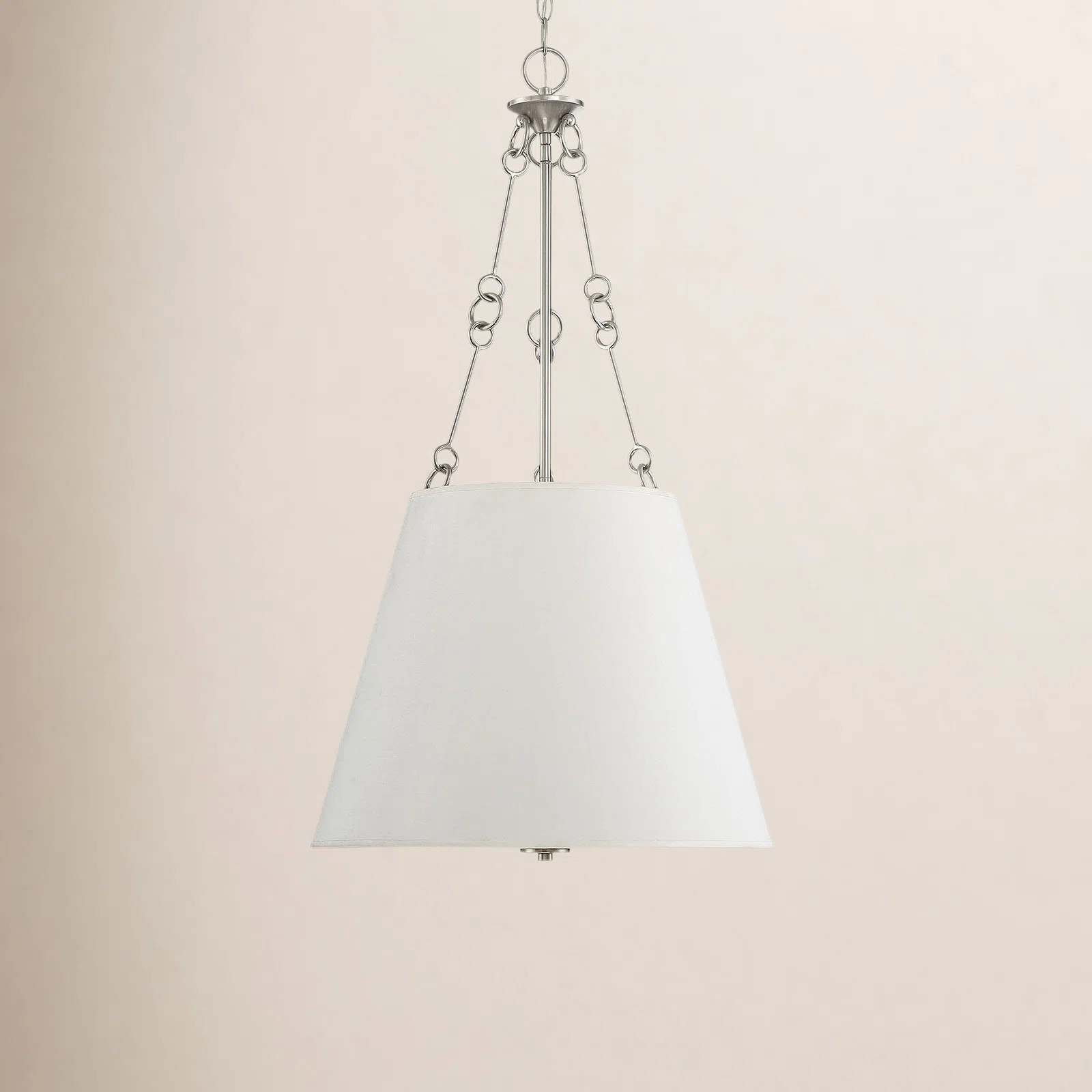 Lodi 4 - Light Single Cone Pendant in Satin Nickel | Wayfair North America